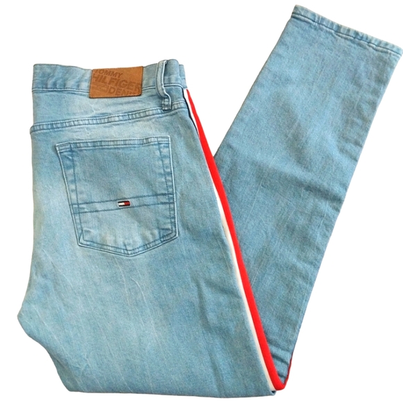 Tommy Hilfiger Denim Slim Tapered Light Blue sz 34/30 - Picture 1 of 9